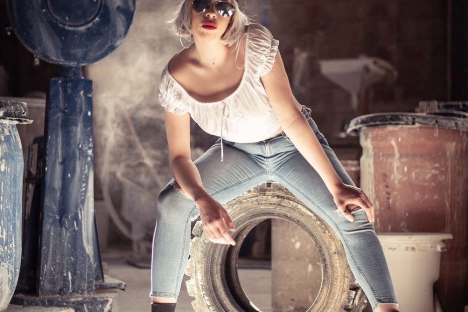 Jovem mulher sedutora